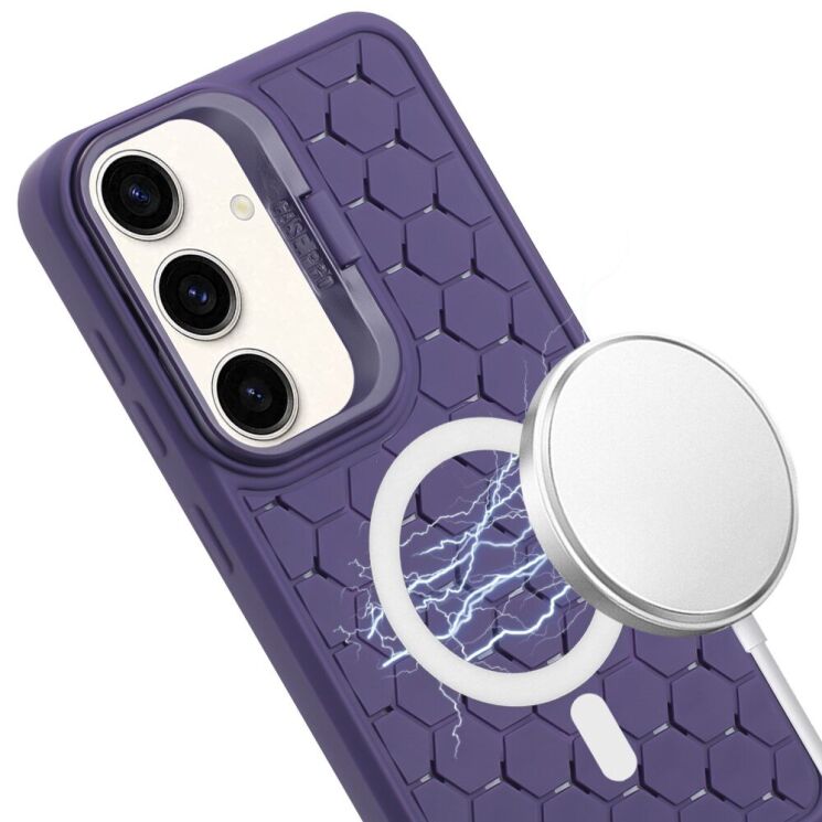 Защитный чехол Deexe CasePro with MagSafe для Samsung Galaxy S24 Plus (S926) - Purple: фото 4 из 6
