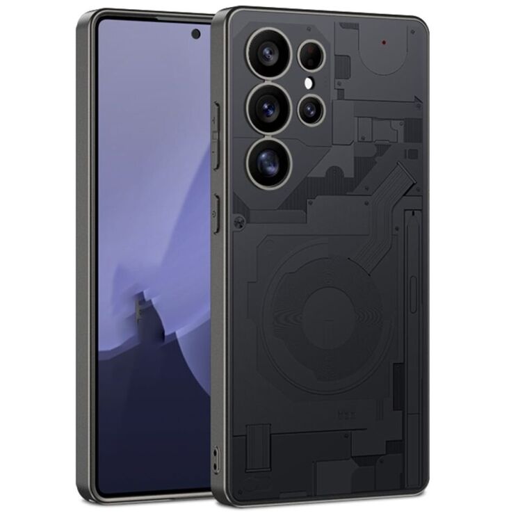 Защитный чехол Deexe Circuit Pattern для Samsung Galaxy S23 Ultra (S918) - Black: фото 1 из 8