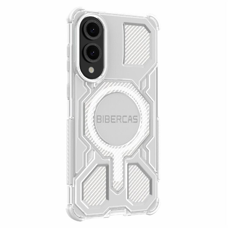 Защитный чехол Deexe Clear Bibercas для Samsung Galaxy S25 Edge (S937) - Grey: фото 3 из 8
