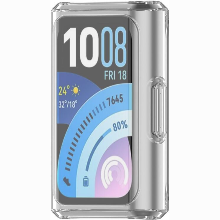 Защитный чехол Deexe Crystal Cover для Huawei Band 11 Pro - Transparent: фото 3 из 7