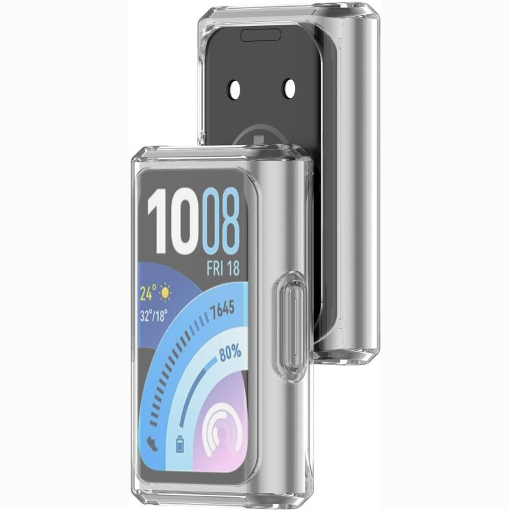 Защитный чехол Deexe Crystal Cover для Huawei Band 11 Pro - Transparent: фото 2 из 7