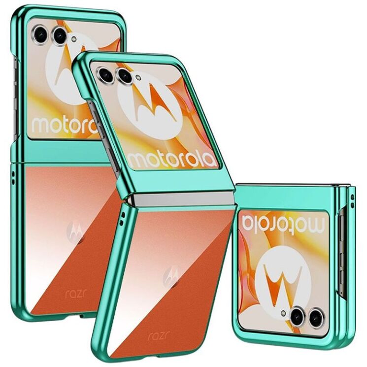 Защитный чехол Deexe Electra Case для Motorola Razr 50 / Razr 70 - Green: фото 1 из 8