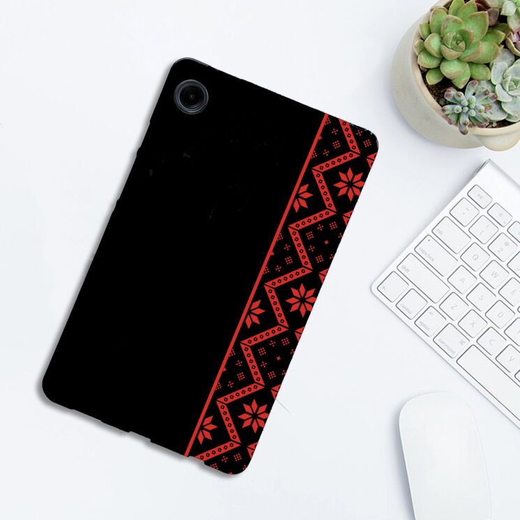Защитный чехол Deexe Ethnic Style для Samsung Galaxy Tab A11 (Х130/135) / Tab A9 (X110/115) - Red: фото 3 из 4