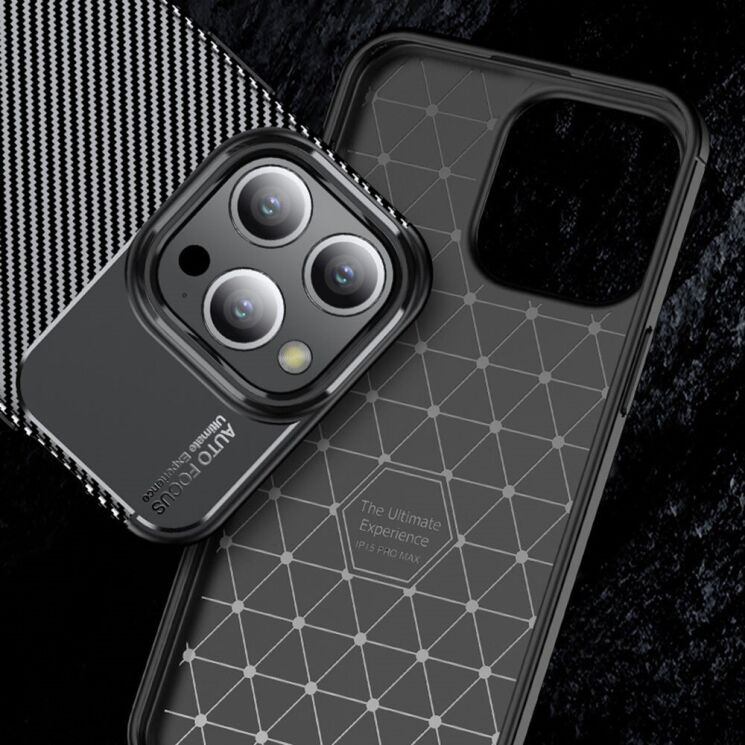 Защитный чехол Deexe Fusion для Apple iPhone 15 Pro - Black: фото 3 из 8