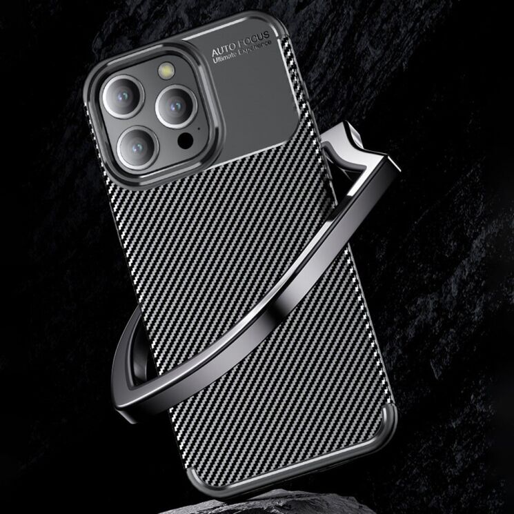 Защитный чехол Deexe Fusion для Apple iPhone 15 Pro - Black: фото 5 из 8
