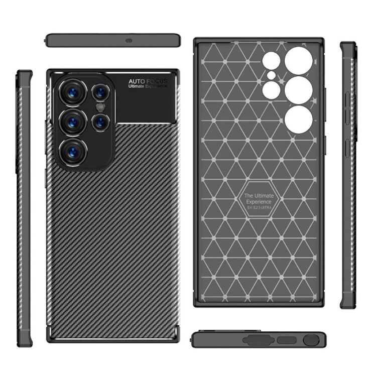 Защитный чехол Deexe Fusion для Samsung Galaxy S23 Ultra - Black: фото 8 из 8