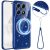 Защитный чехол Deexe Glitter Case with MagSafe для Motorola Edge 70 Pro - Blue: фото 1 из 7