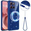 Защитный чехол Deexe Glitter Case with MagSafe для Motorola Moto G86 - Blue (383359L)