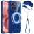 Защитный чехол Deexe Glitter Case with MagSafe для Motorola Moto G86 - Blue: фото 1 из 7