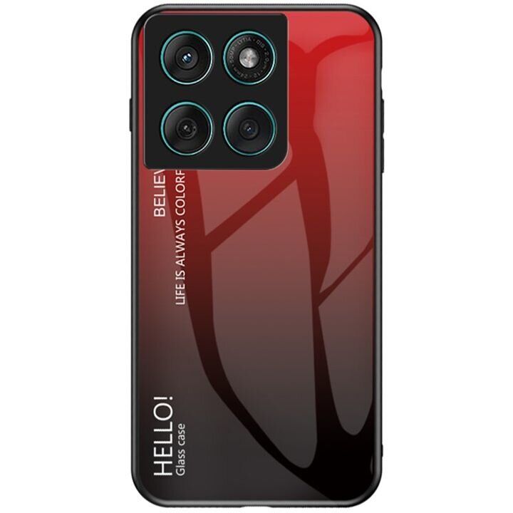 Защитный чехол Deexe Gradient Color для Motorola Edge 60 / Edge 60 Fusion - Red / Black: фото 1 из 11