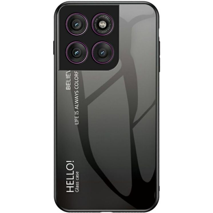 Захисний чохол Deexe Gradient Color для Motorola Edge 60 Pro - Black / Grey: фото 1 з 9