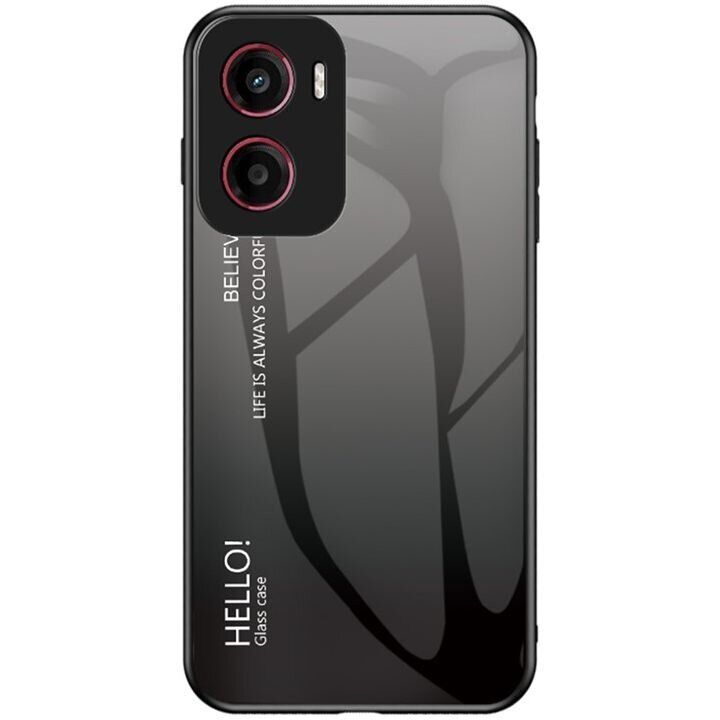 Защитный чехол Deexe Gradient Color для Motorola Moto G05 - Black / Grey: фото 1 из 11