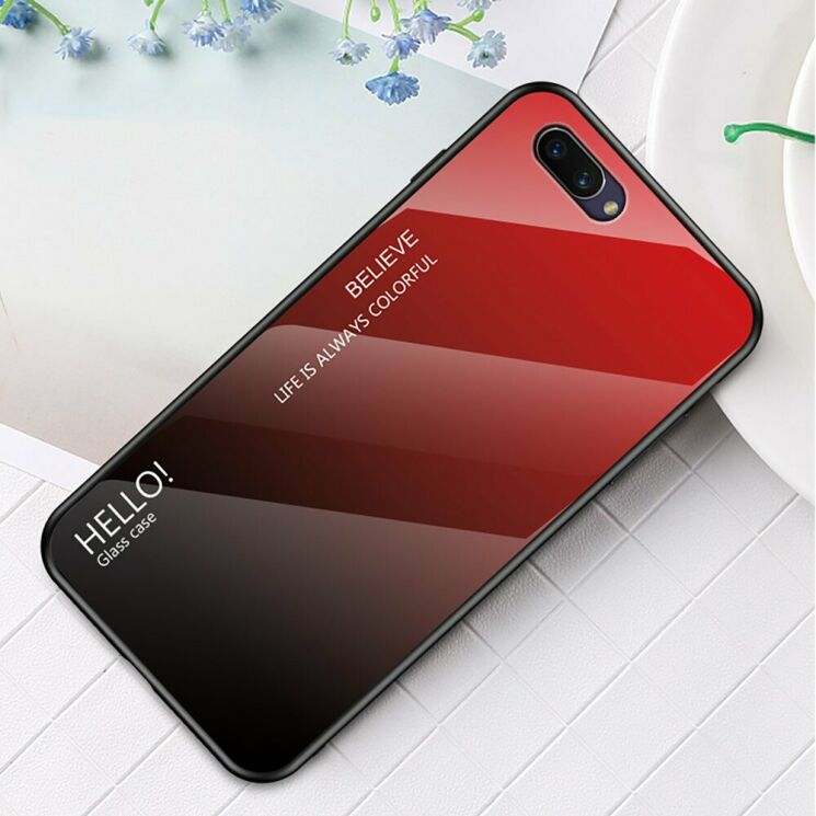 Захисний чохол Deexe Gradient Color для OPPO A5 2020 - Red / Black: фото 2 з 10