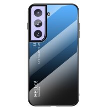 Защитный чехол Deexe Gradient Color для Samsung Galaxy S21 - Black / Blue: фото 1 из 9