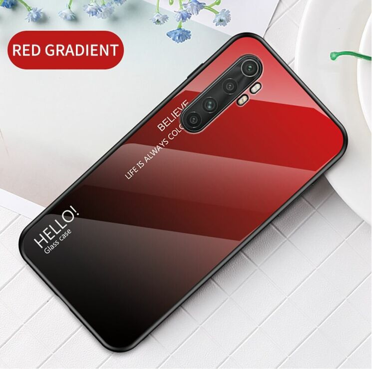 Защитный чехол Deexe Gradient Color для Xiaomi Mi Note 10 Lite - Red / Black: фото 2 из 10