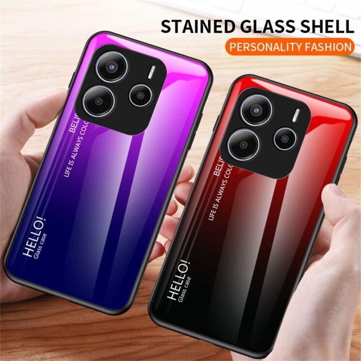 Защитный чехол Deexe Gradient Color для Xiaomi Redmi Note 14 5G - Pink / Blue: фото 5 из 10
