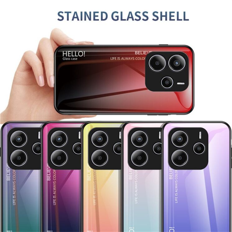 Защитный чехол Deexe Gradient Color для Xiaomi Redmi Note 14 5G - Pink / Blue: фото 10 из 10