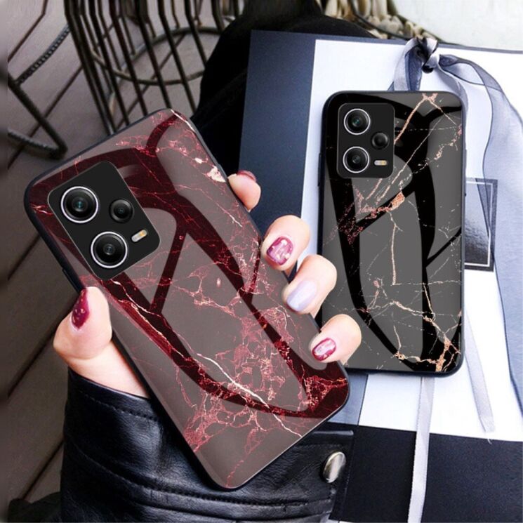 Захисний чохол Deexe Gradient Pattern для Xiaomi Redmi Note 12 Pro 5G - Black: фото 8 з 9