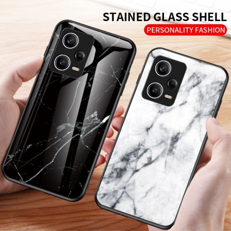 Захисний чохол Deexe Gradient Pattern для Xiaomi Redmi Note 12 Pro 5G - Black: фото 4 з 9