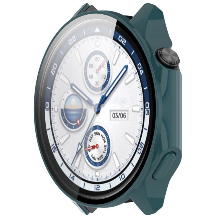 Захисний чохол Deexe Hard Frame для OPPO Watch X / OnePlus Watch 2 - Green: фото 2 з 7