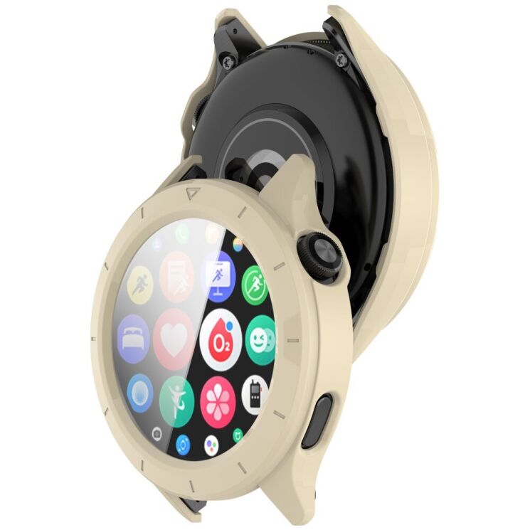 Защитный чехол Deexe Hard Frame для Xiaomi Watch S4 - Ivory White: фото 6 из 7