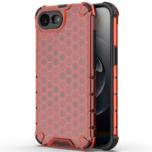 Защитный чехол Deexe Honeycomb Series для Apple iPhone 16e - Red: фото 1 из 7
