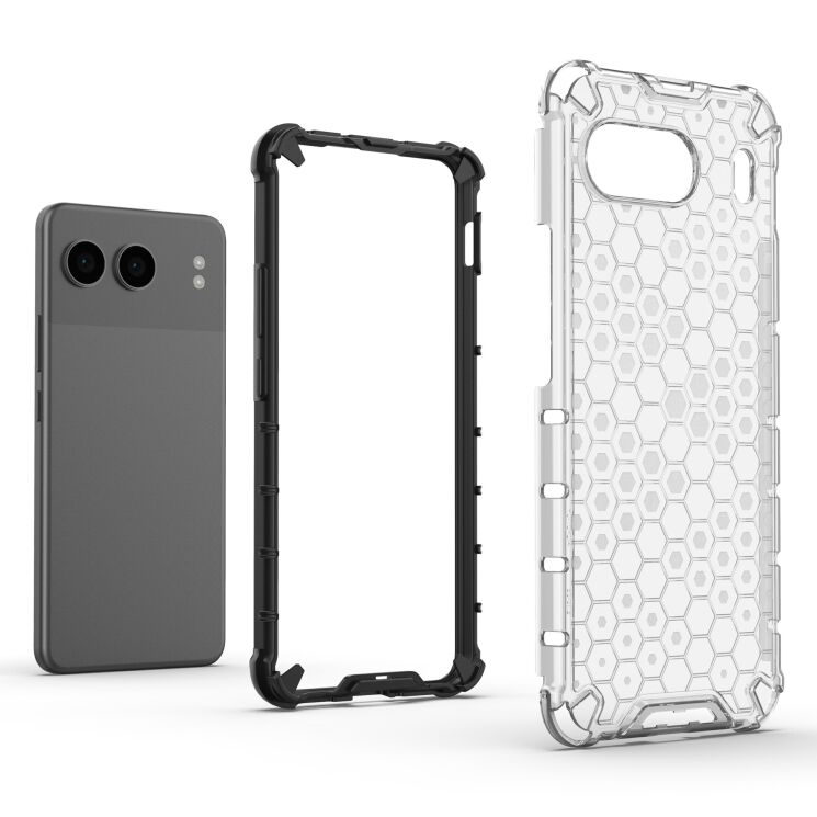 Захисний чохол Deexe Honeycomb Series для OnePlus Nord 4 - Grey: фото 4 з 5