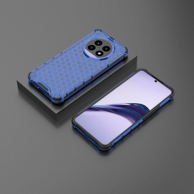Защитный чехол Deexe Honeycomb Series для Realme 13 Pro / 13 Pro Plus - Blue: фото 2 из 5