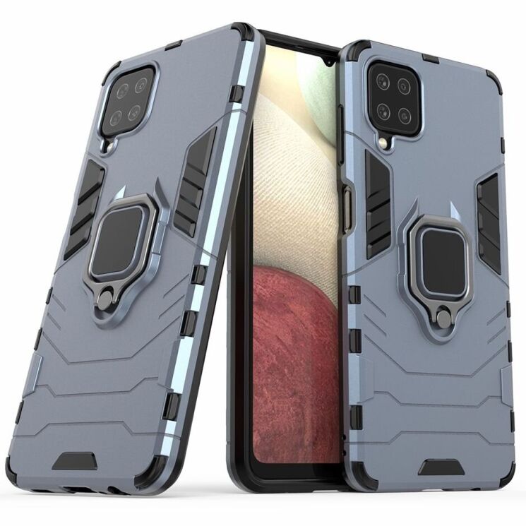 Защитный чехол Deexe Hybrid Case для Samsung Galaxy A12 (A125) / A12 Nacho (A127) - Blue: фото 1 из 7