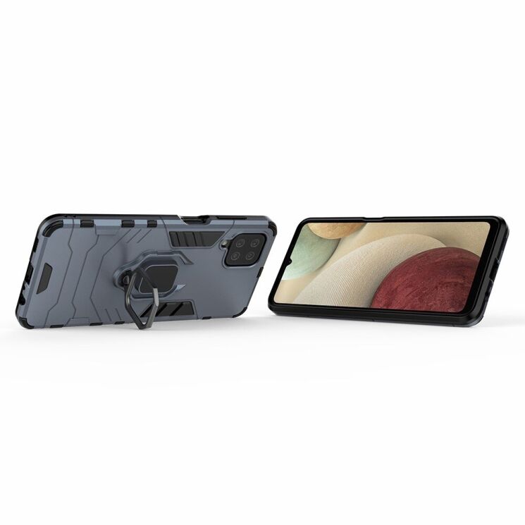 Защитный чехол Deexe Hybrid Case для Samsung Galaxy A12 (A125) / A12 Nacho (A127) - Blue: фото 4 из 7