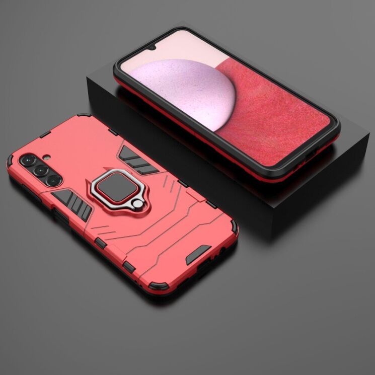 Защитный чехол Deexe Hybrid Case для Samsung Galaxy A14 (А145) - Red: фото 4 из 6