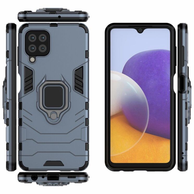 Защитный чехол Deexe Hybrid Case для Samsung Galaxy A22 (A225) - Blue: фото 6 из 8