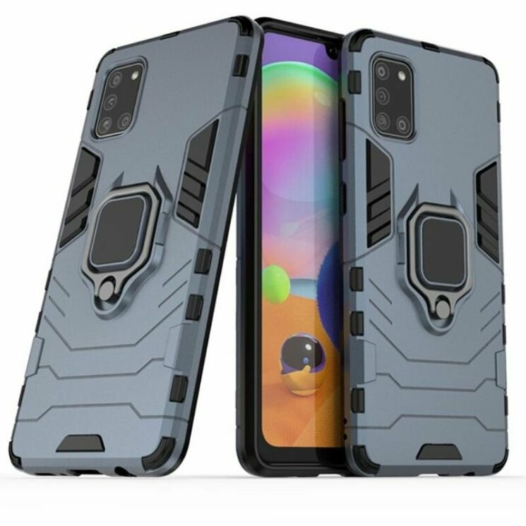 Защитный чехол Deexe Hybrid Case для Samsung Galaxy A31 (A315) - Blue: фото 1 из 8