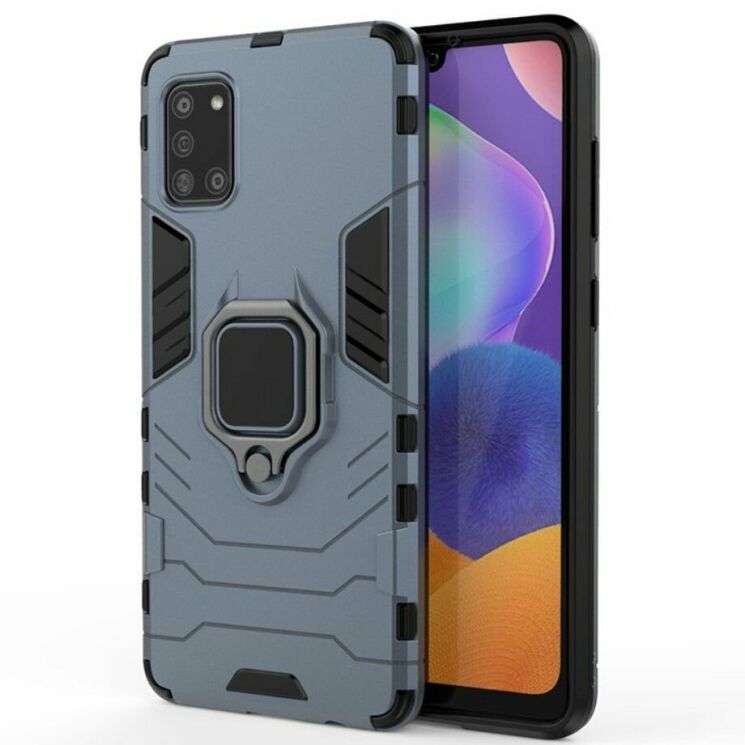 Защитный чехол Deexe Hybrid Case для Samsung Galaxy A31 (A315) - Blue: фото 2 из 8