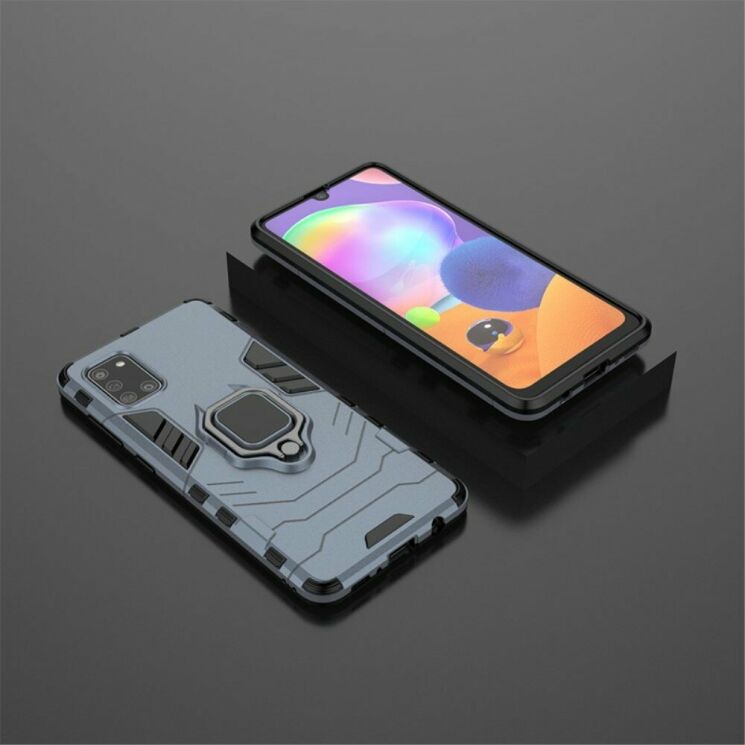Защитный чехол Deexe Hybrid Case для Samsung Galaxy A31 (A315) - Blue: фото 5 из 8