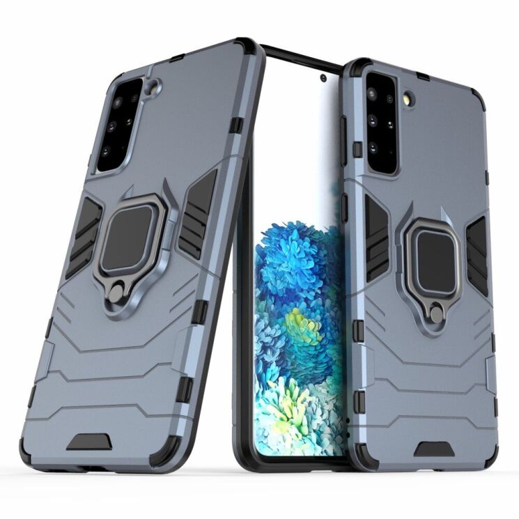 Захисний чохол Deexe Hybrid Case для Samsung Galaxy S21 Plus - Blue: фото 1 з 8