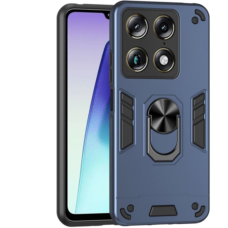 Защитный чехол Deexe Hybrid Shell для Motorola Signature - Blue: фото 1 из 7