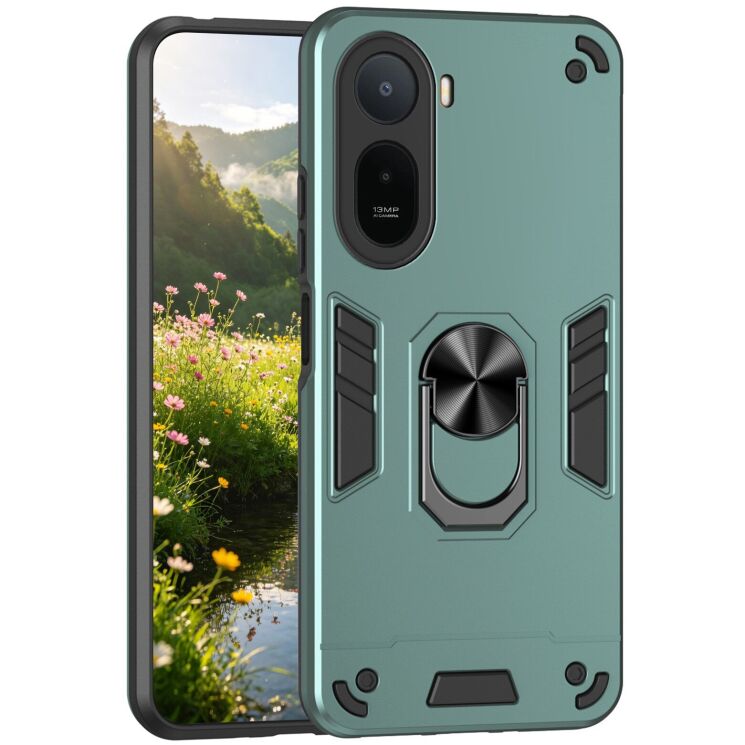 Защитный чехол Deexe Hybrid Shell для Xiaomi Redmi A7 Pro - Green: фото 1 из 7