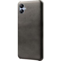 Защитный чехол Deexe Leather Back Cover для Samsung Galaxy A04e (A042) - Black: фото 1 из 4