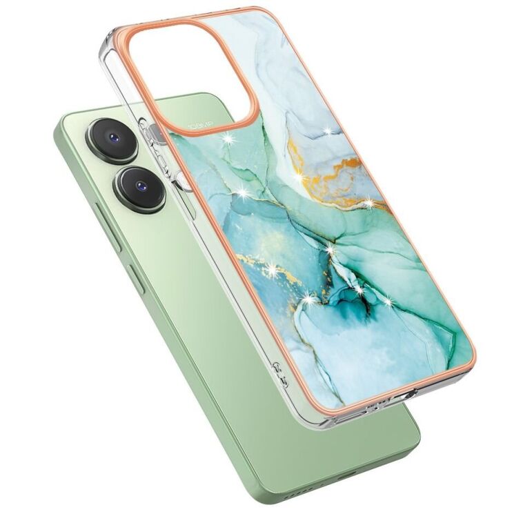 Защитный чехол Deexe Marble Style для Xiaomi Redmi Note 13 - Green: фото 2 из 6