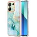 Защитный чехол Deexe Marble Style для Xiaomi Redmi Note 13 - Green (345965G). Фото 1 из 6