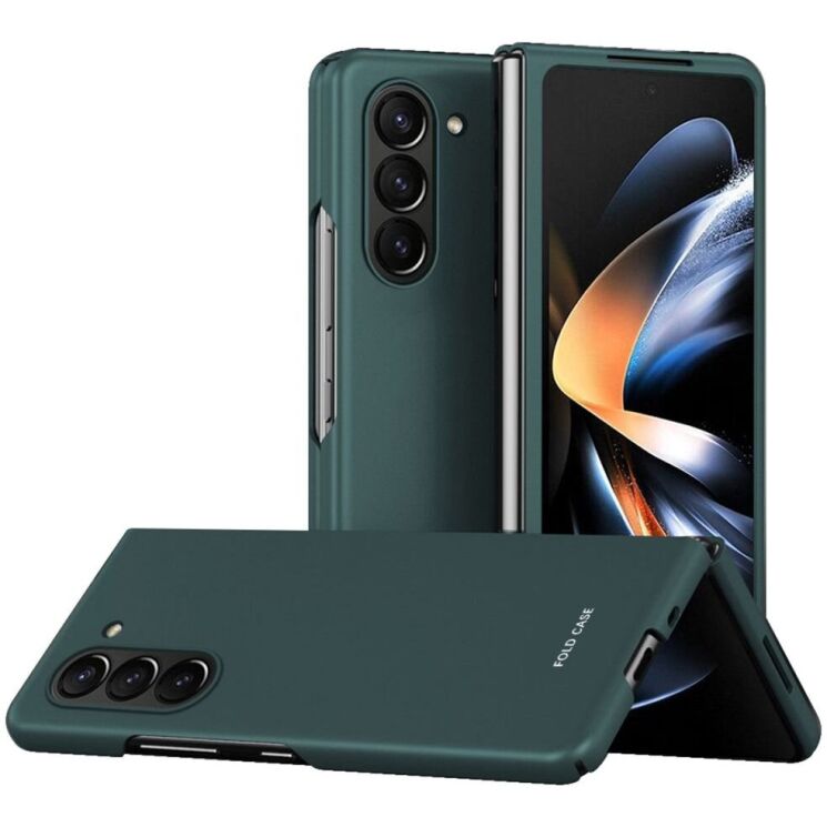 Защитный чехол Deexe Matte Cover для Samsung Galaxy Fold 6 - Midnight Green: фото 1 из 8
