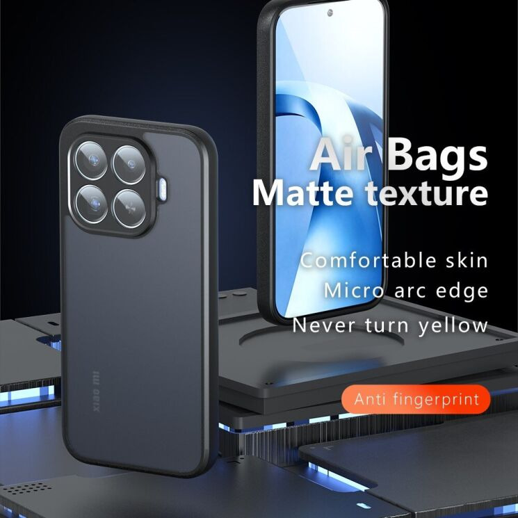 Защитный чехол Deexe Matte Skin для Xiaomi 17T - Transparent Black (408854TB) Защитный чехол Deexe Matte Skin для Xiaomi 17T - Transparent Black: фото 3 из 14