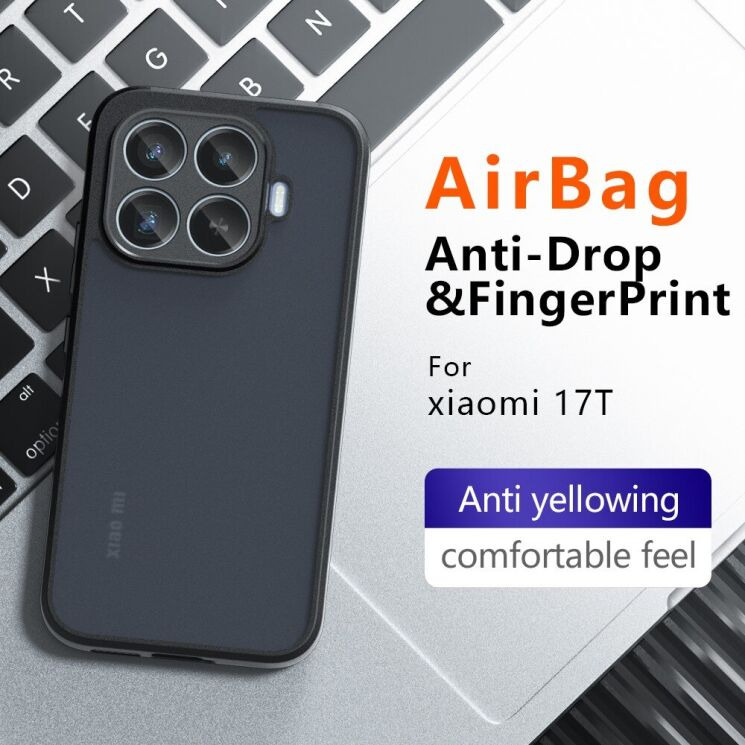 Защитный чехол Deexe Matte Skin для Xiaomi 17T - Transparent Black (408854TB) Защитный чехол Deexe Matte Skin для Xiaomi 17T - Transparent Black: фото 6 из 14