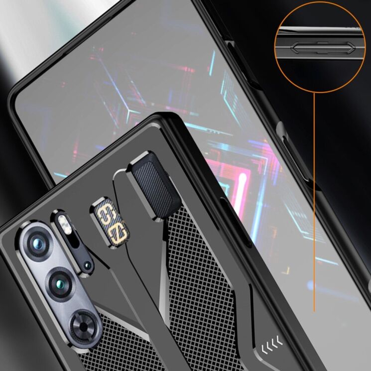 Защитный чехол Deexe Military Airbag для ZTE Nubia Red Magic 9 Pro - Navy Blue: фото 7 из 9