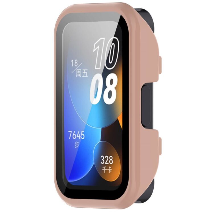 Защитный чехол Deexe Protective Frame для Huawei Band 8 / 9 - Pink: фото 4 из 8