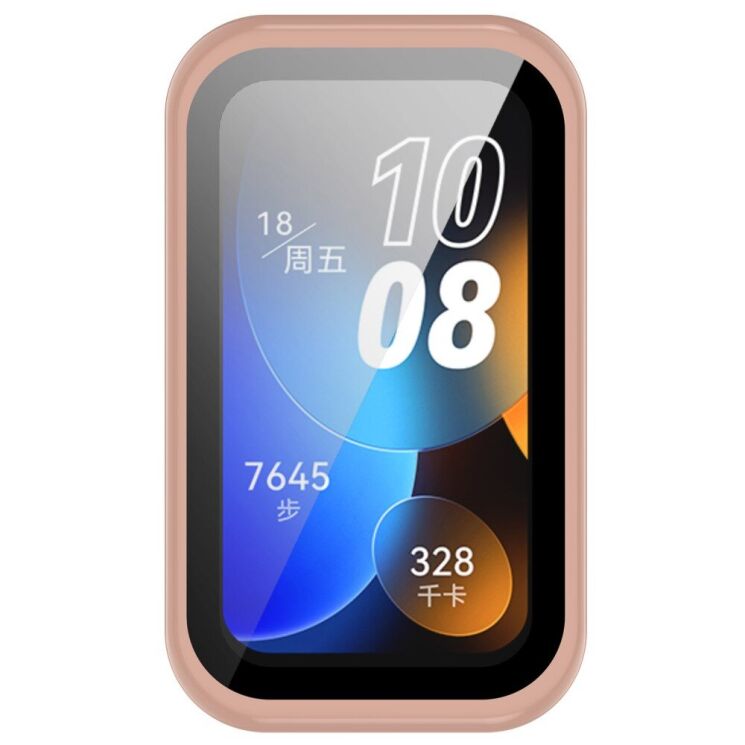 Защитный чехол Deexe Protective Frame для Huawei Band 8 / 9 - Pink: фото 5 из 8