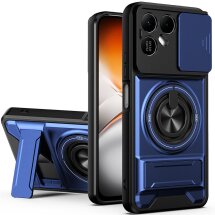 Защитный чехол Deexe Ring Shield для TECNO Pova 8 - Blue: фото 1 из 12