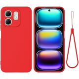 Защитный чехол Deexe Silicone Case для Infinix Hot 50i - Red (368700R)