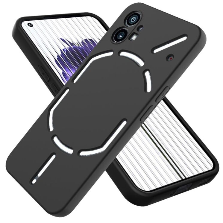 Защитный чехол Deexe Silicone Case для Nothing Phone (1) - Black: фото 1 из 9